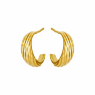 Earrings 5651 in Polished gold plated silver