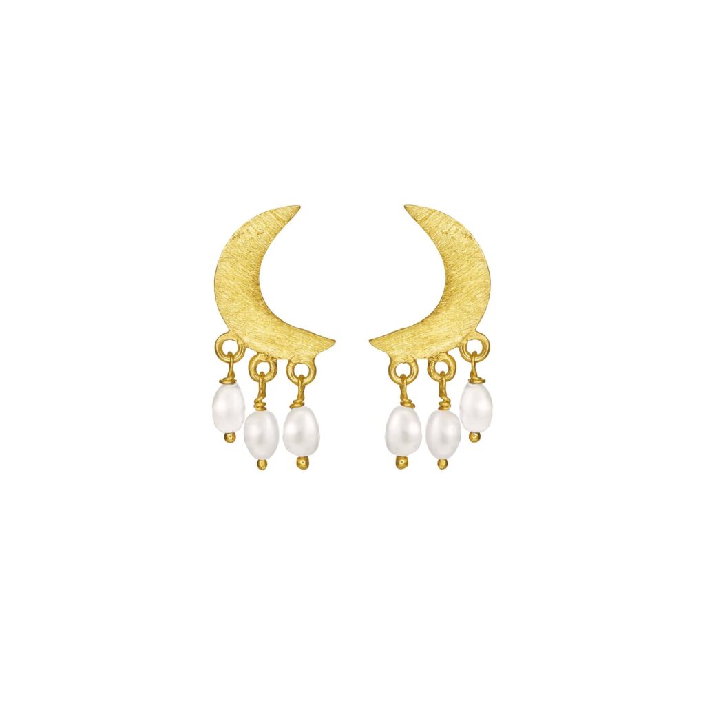 Jewellery gold plated silver earring, style number: 5652-2-900
