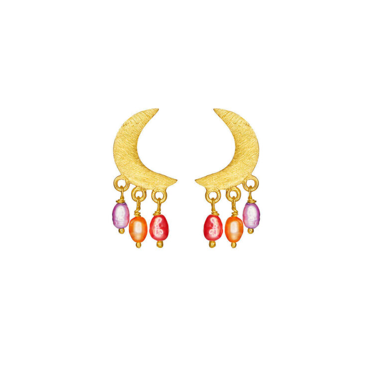 Jewellery gold plated silver earring, style number: 5652-2-920