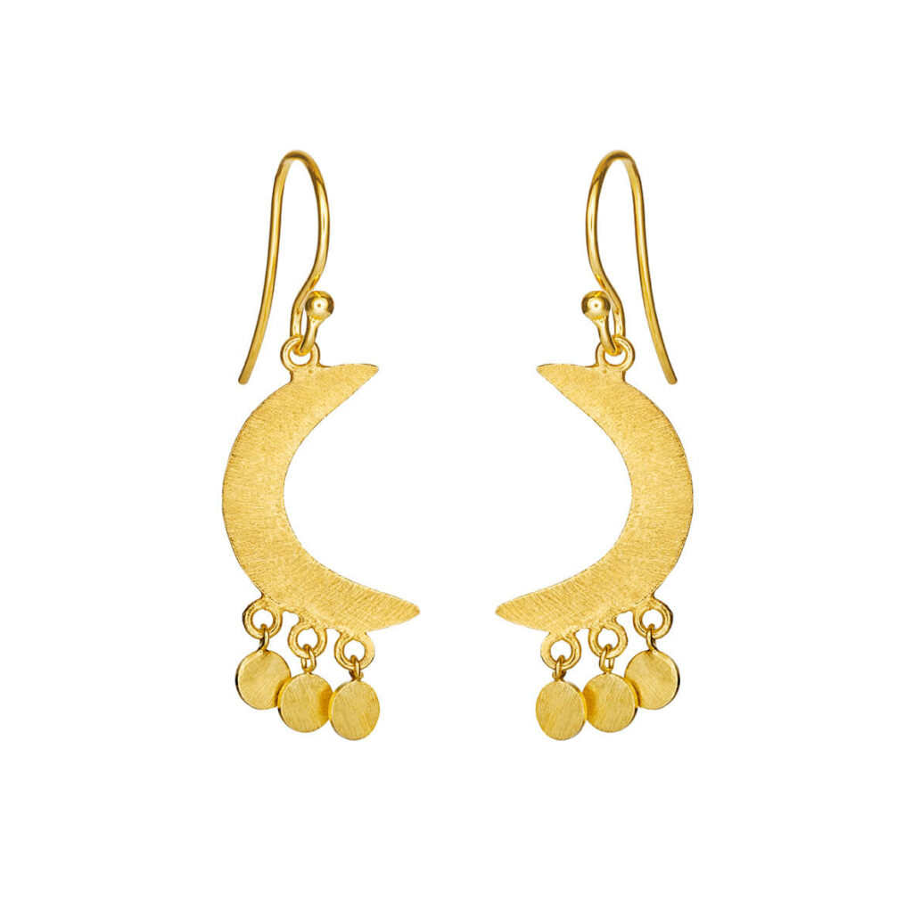 Jewellery gold plated silver earring, style number: 5653-2
