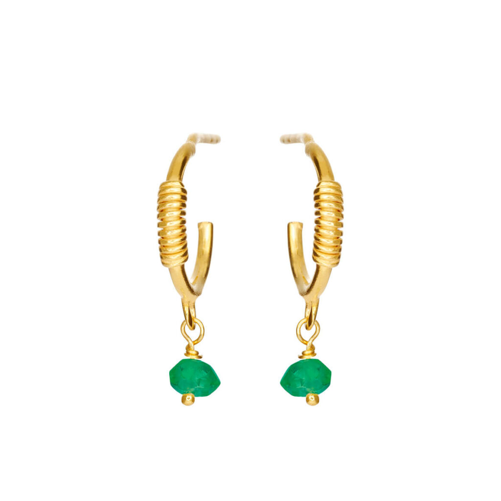 Jewellery gold plated silver earring, style number: 5655-2-102