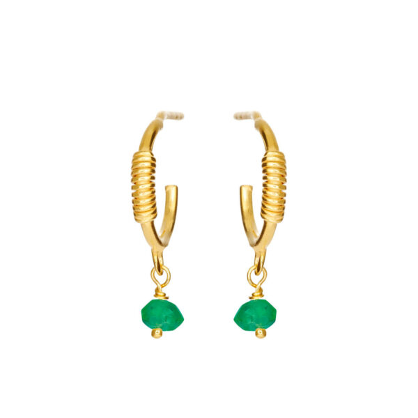 Jewellery gold plated silver earring, style number: 5655-2-102