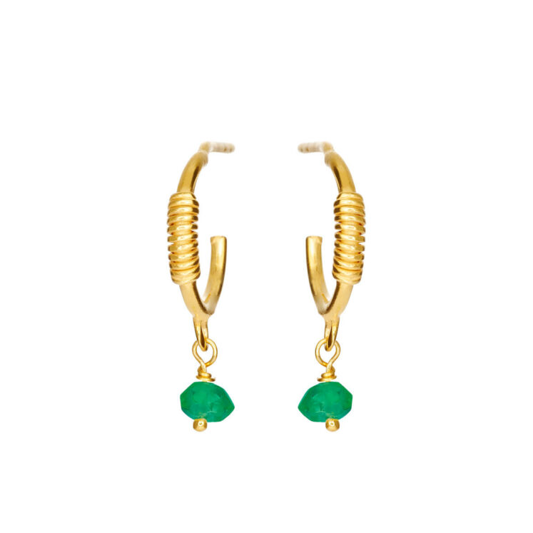 Jewellery gold plated silver earring, style number: 5655-2-102