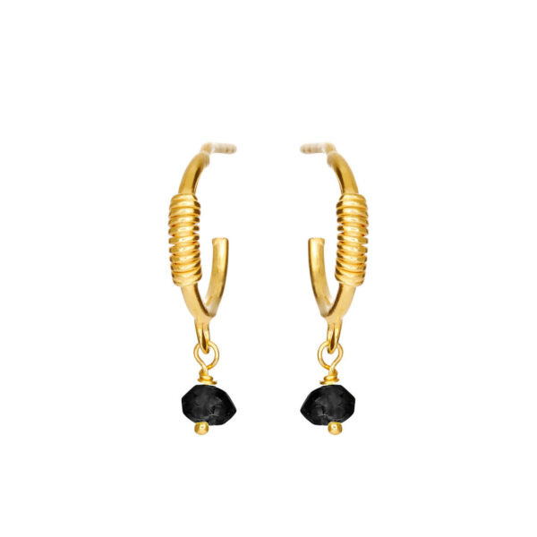 Jewellery gold plated silver earring, style number: 5655-2-125