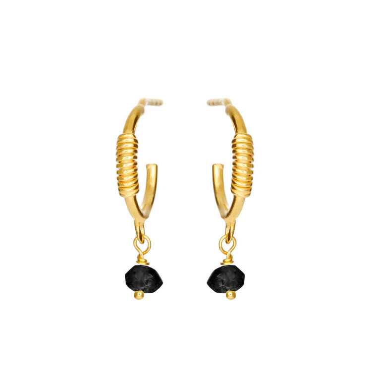 Jewellery gold plated silver earring, style number: 5655-2-125