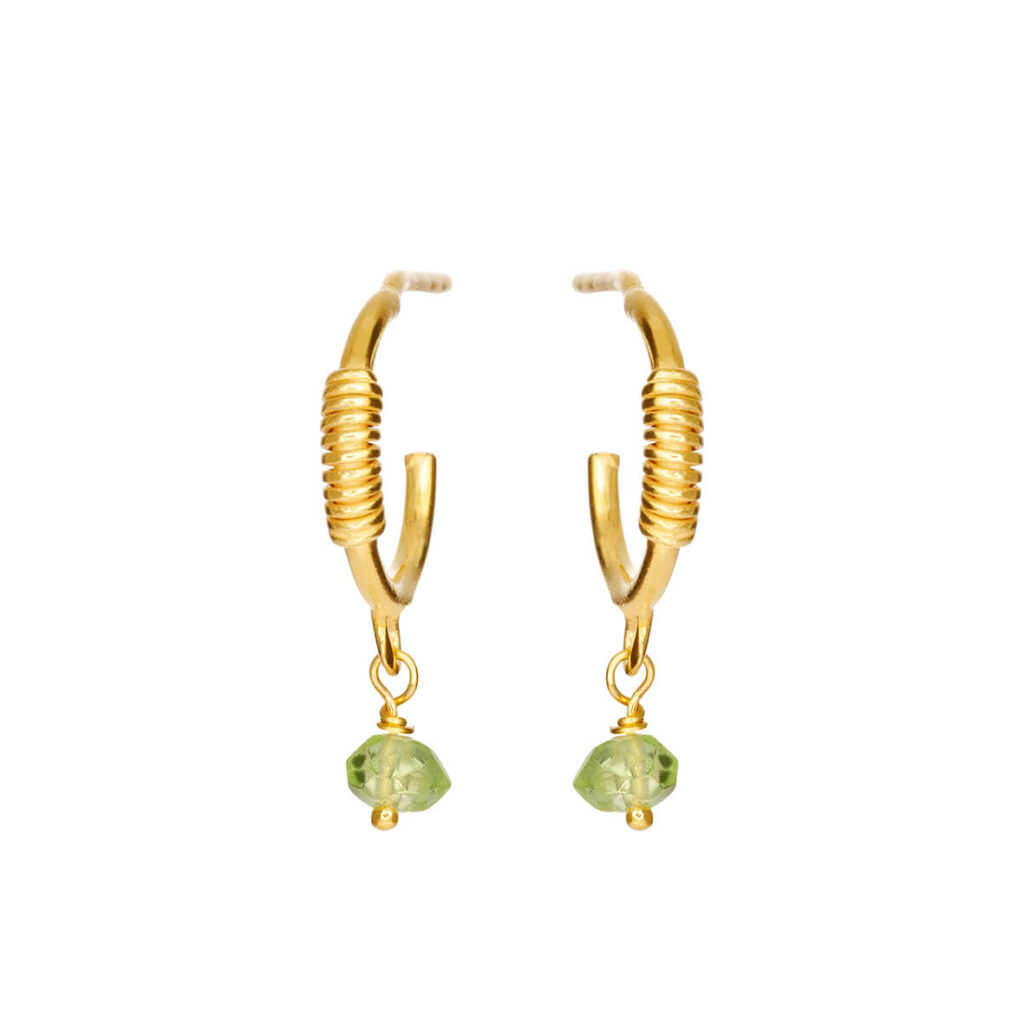 Jewellery gold plated silver earring, style number: 5655-2-135