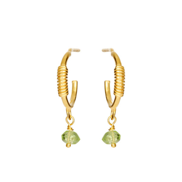 Jewellery gold plated silver earring, style number: 5655-2-135