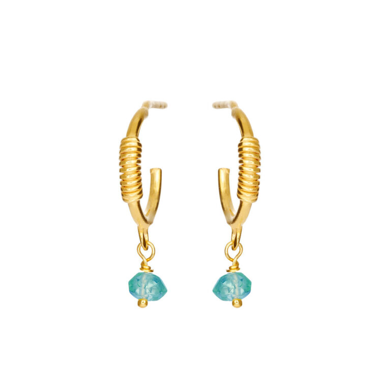 Jewellery gold plated silver earring, style number: 5655-2-203