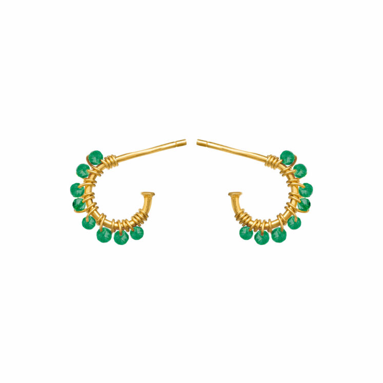 Jewellery gold plated silver earring, style number: 5656-2-102