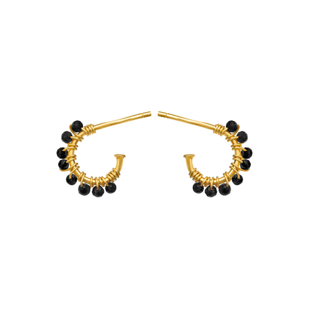 Jewellery gold plated silver earring, style number: 5656-2-125