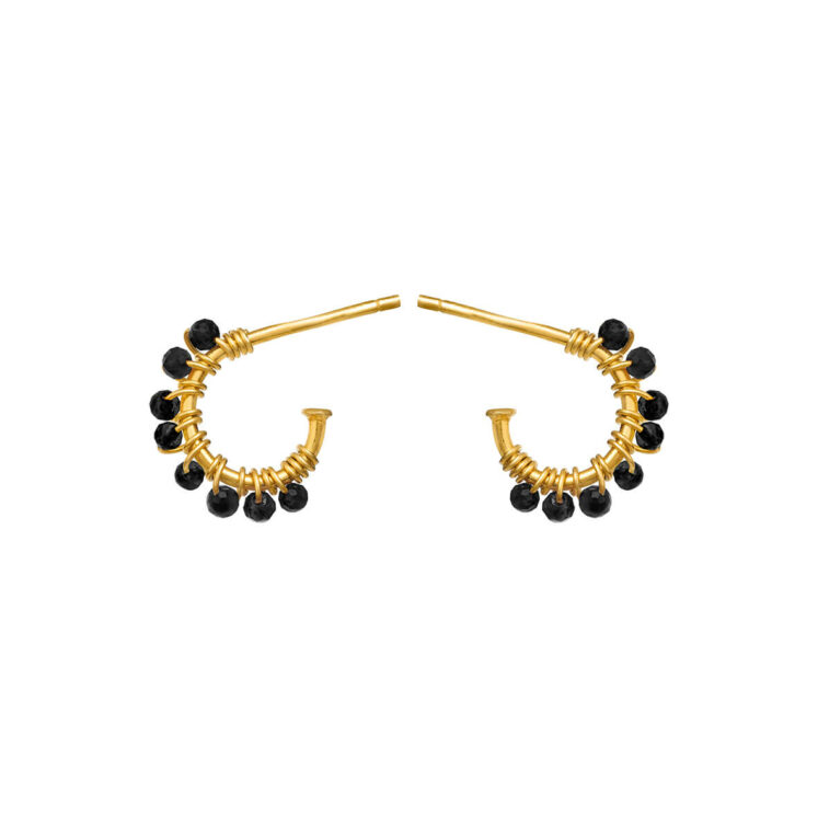Jewellery gold plated silver earring, style number: 5656-2-125