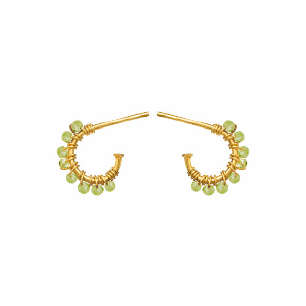 Jewellery gold plated silver earring, style number: 5656-2-135