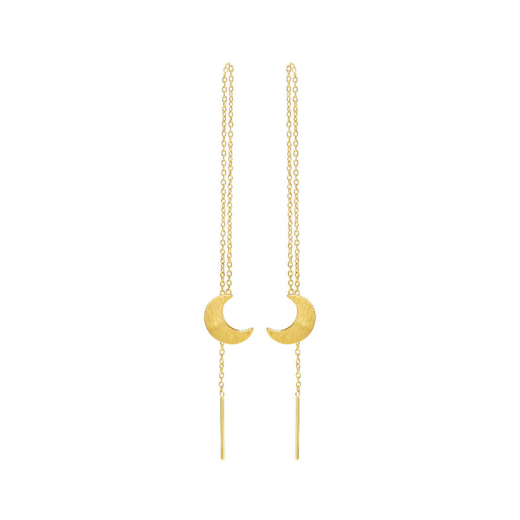 Jewellery gold plated silver earring, style number: 5658-2