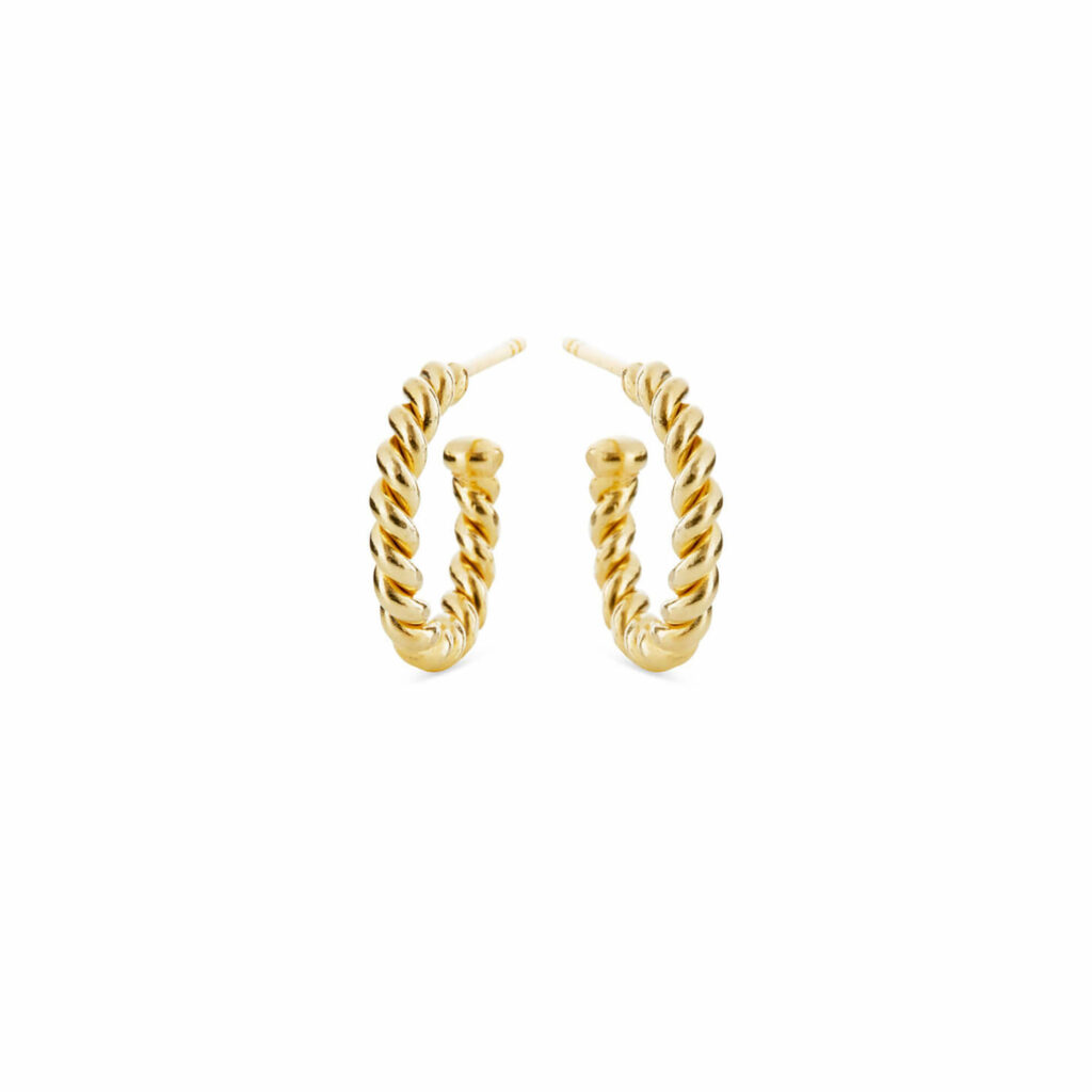 Jewellery gold plated silver earring, style number: 5659-2