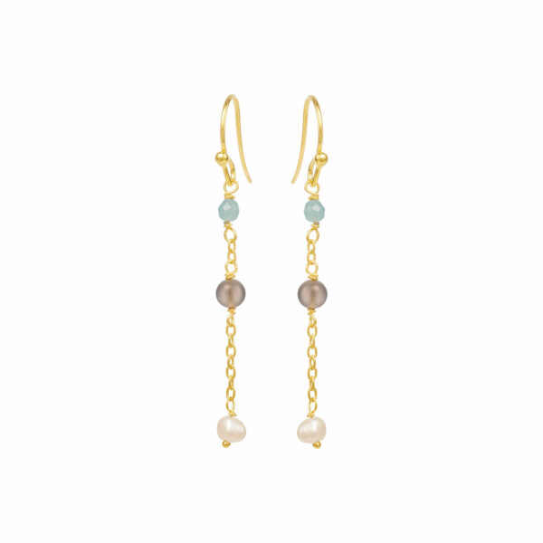 Jewellery gold plated silver earring, style number: 5661-2-578