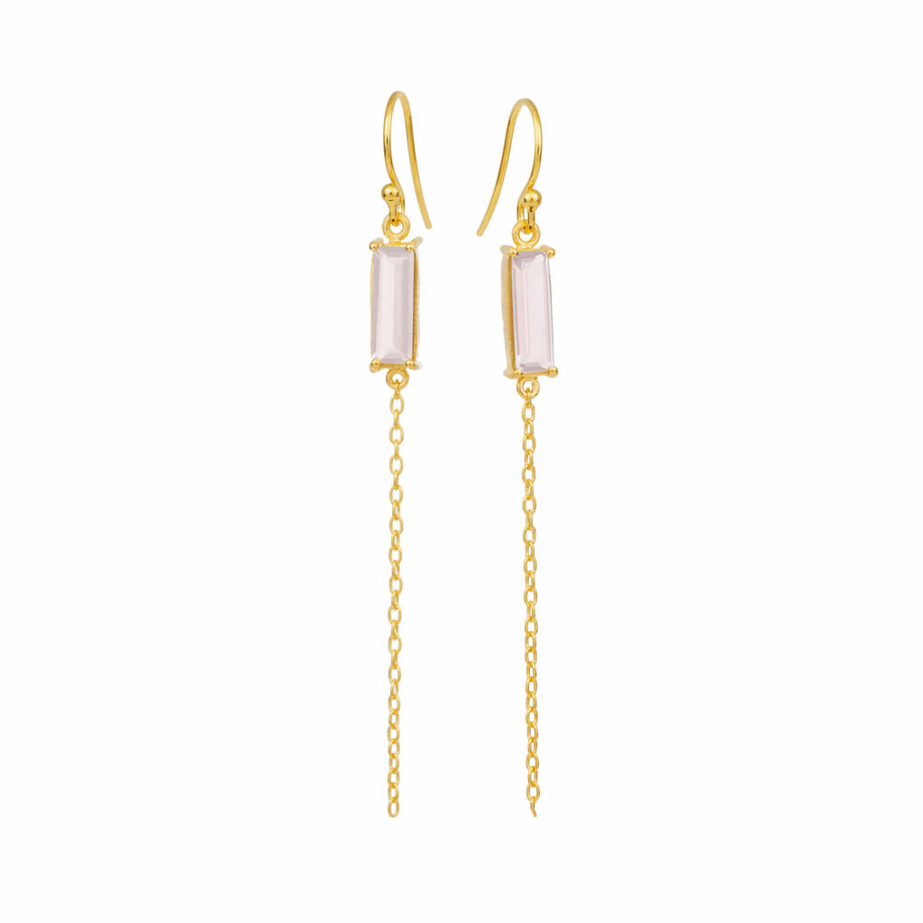Jewellery gold plated silver earring, style number: 5663-2-112