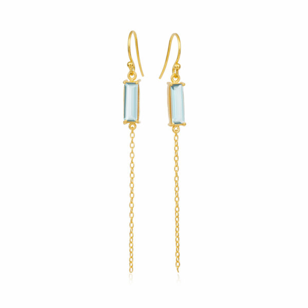 Jewellery gold plated silver earring, style number: 5663-2-186
