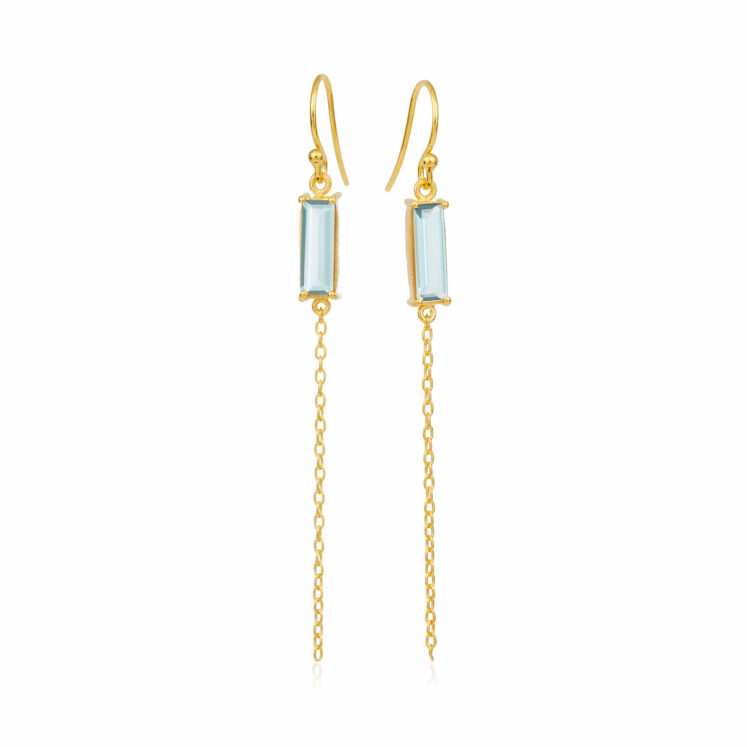 Jewellery gold plated silver earring, style number: 5663-2-186