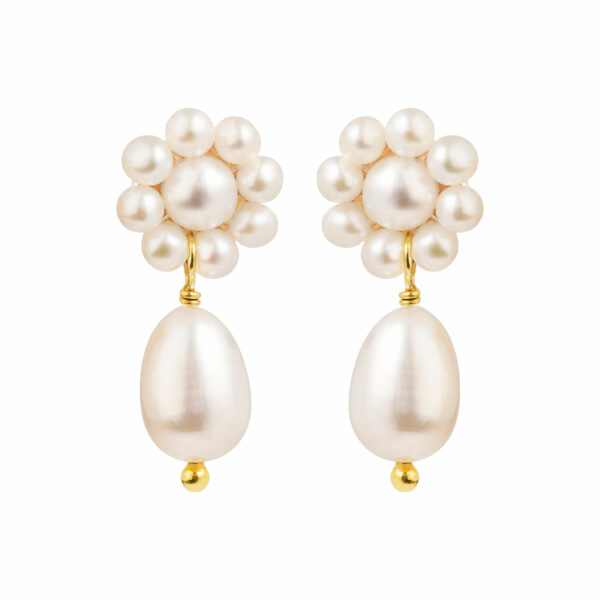 Jewellery gold plated silver earring, style number: 5666-2-900
