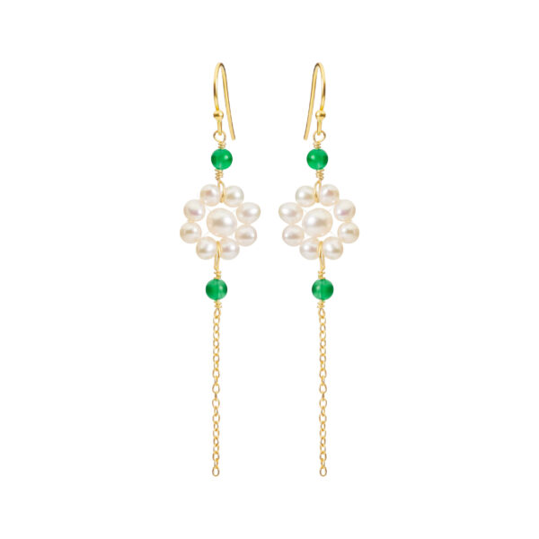 Jewellery gold plated silver earring, style number: 5667-2-566