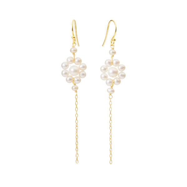 Jewellery gold plated silver earring, style number: 5667-2-900