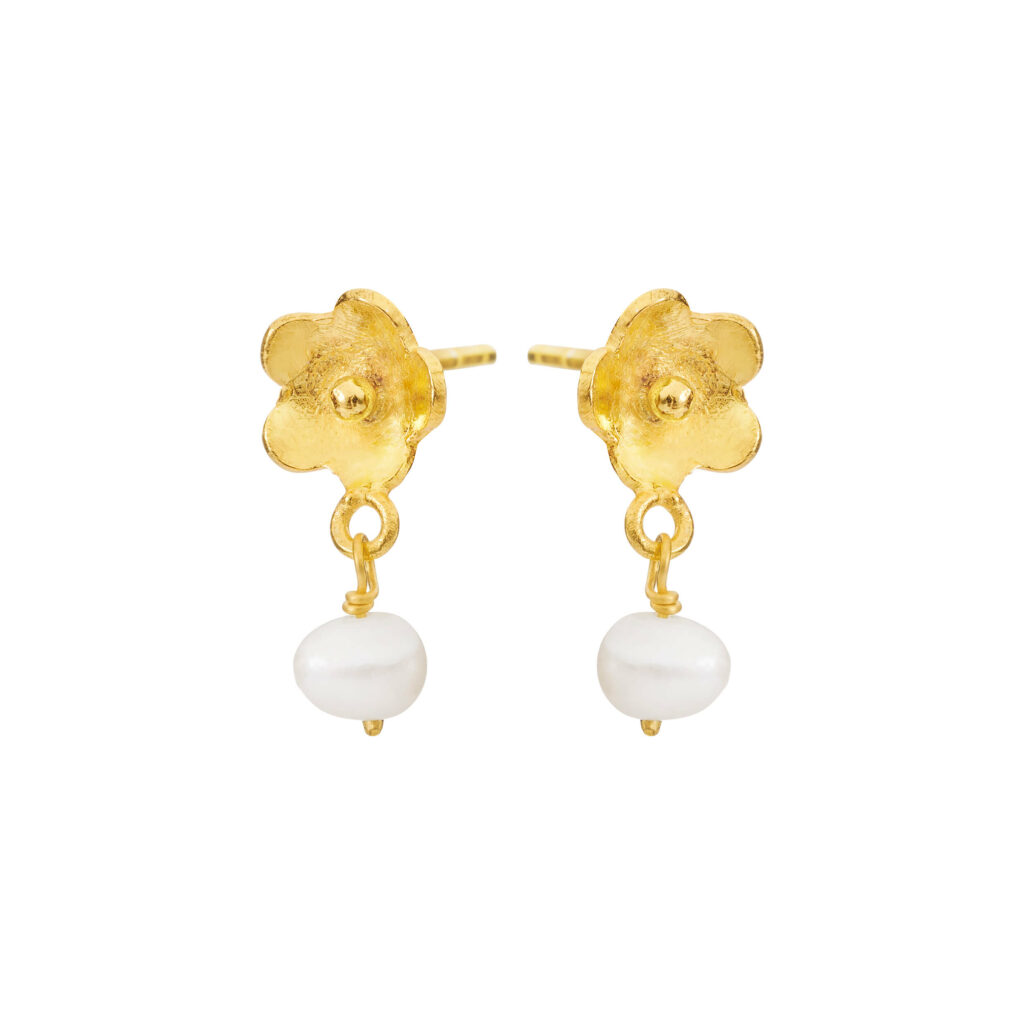Jewellery gold plated silver earring, style number: 5672-2-900