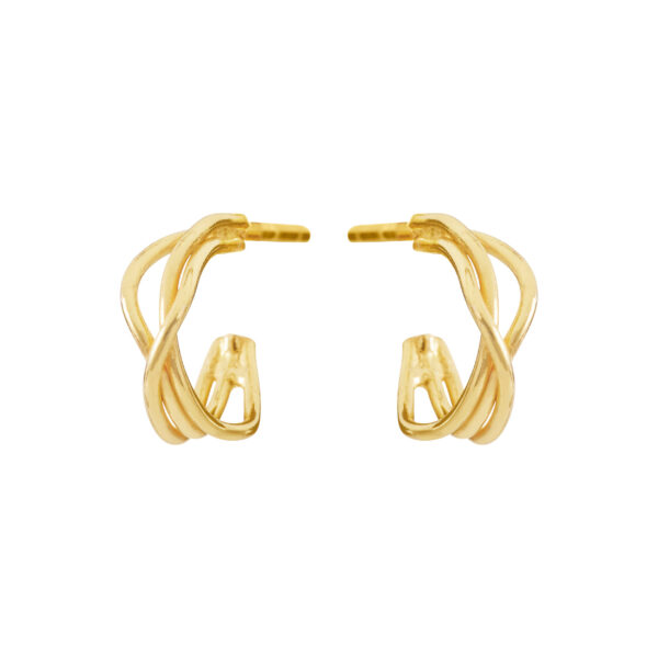 Jewellery gold plated silver earring, style number: 5673-2