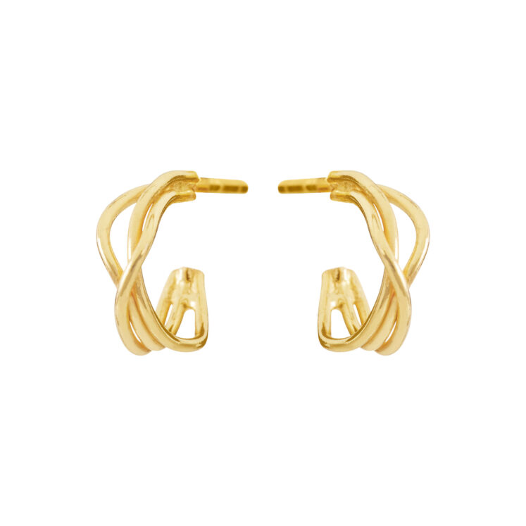 Jewellery gold plated silver earring, style number: 5673-2