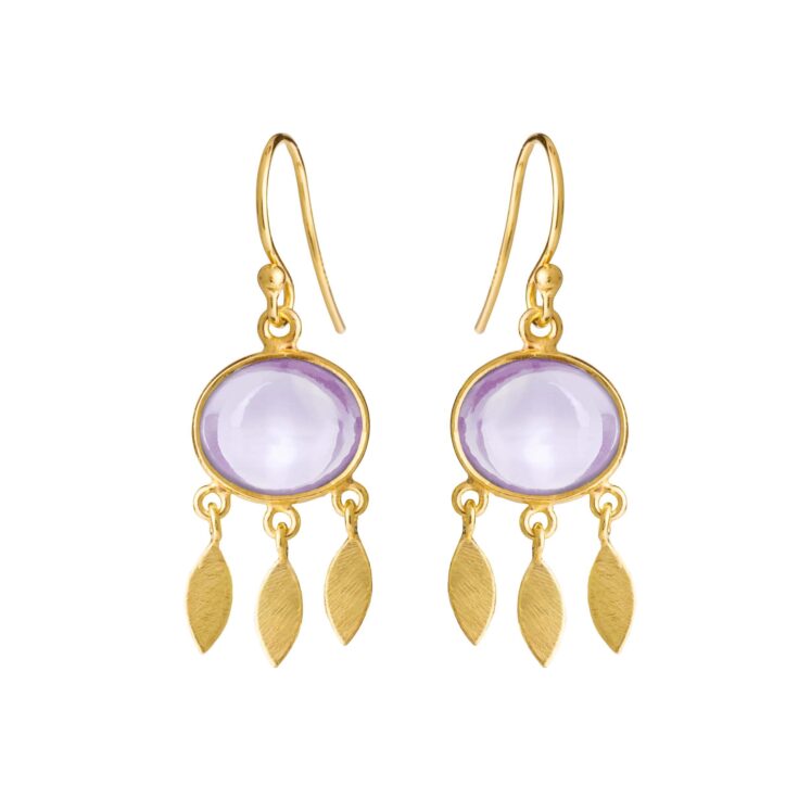 Jewellery gold plated silver earring, style number: 5675-2-198