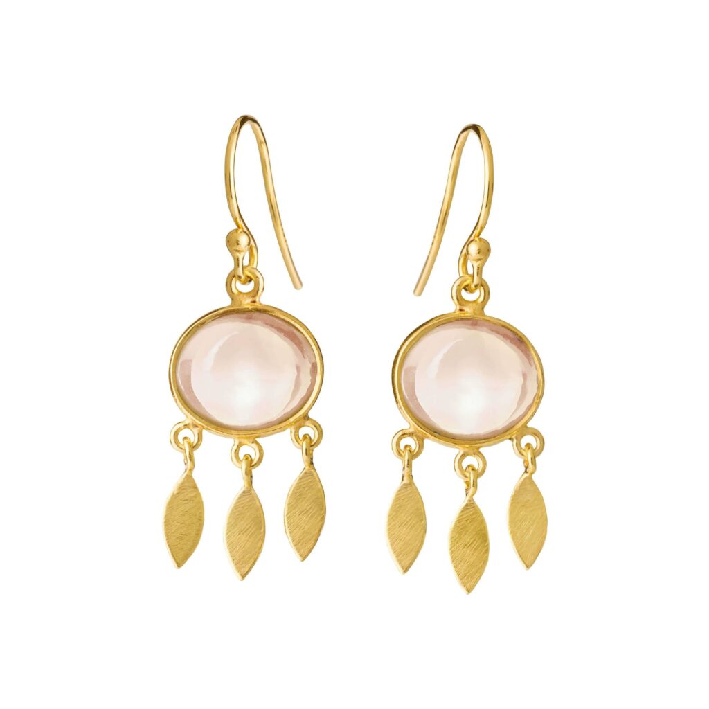 Jewellery gold plated silver earring, style number: 5675-2-230