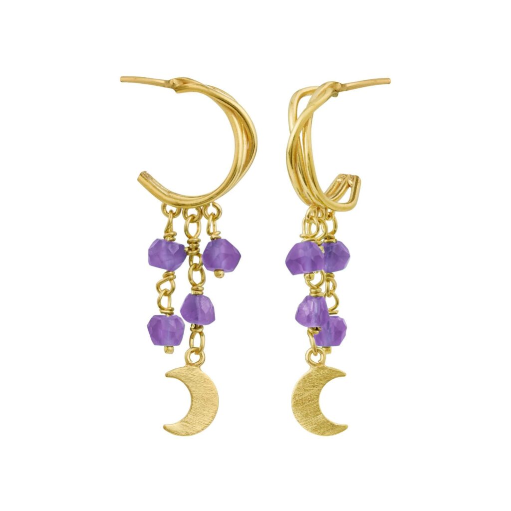 Jewellery gold plated silver earring, style number: 5681-2-118