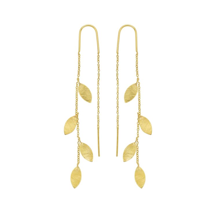 Jewellery gold plated silver earring, style number: 5682-2