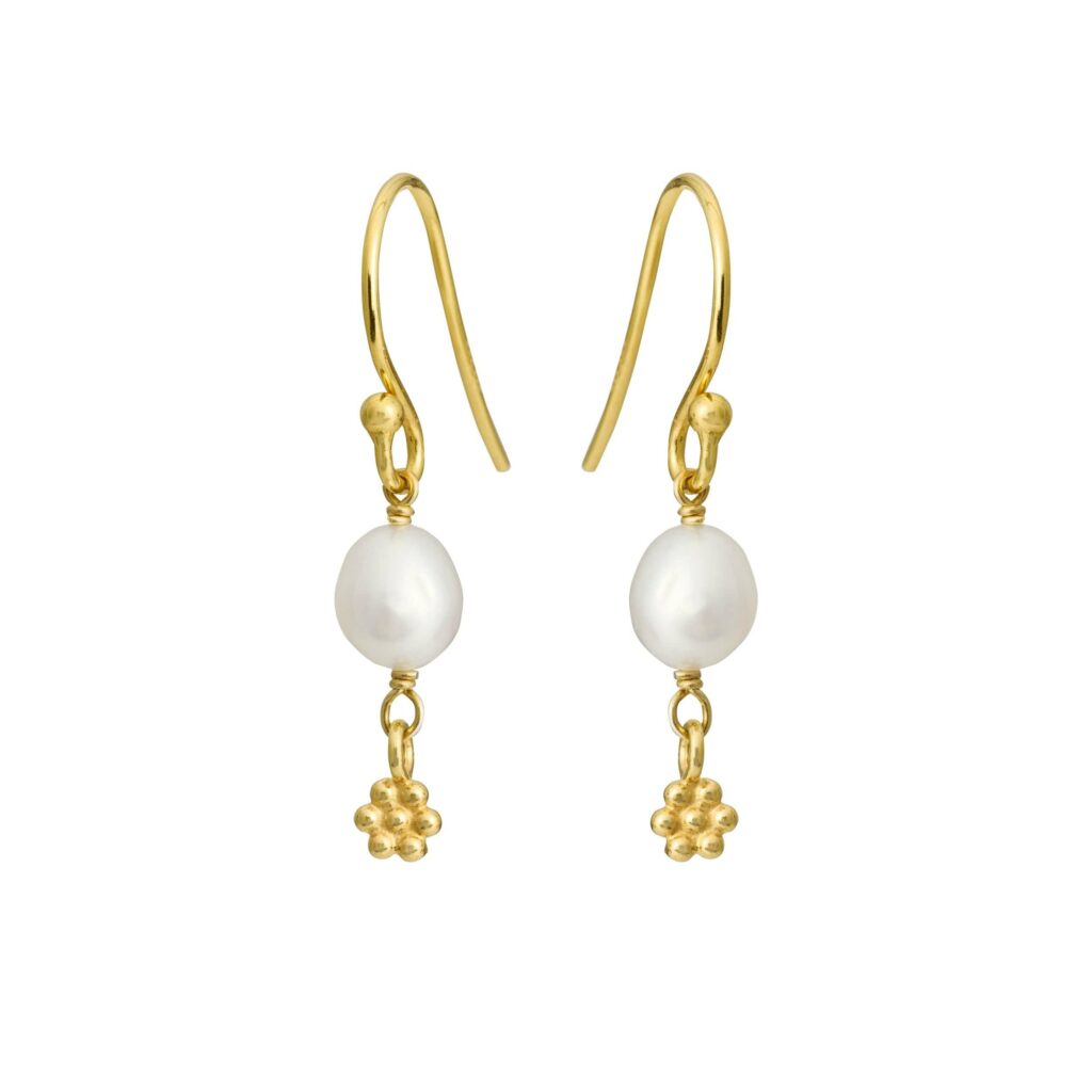 Jewellery gold plated silver earring, style number: 5692-2-900