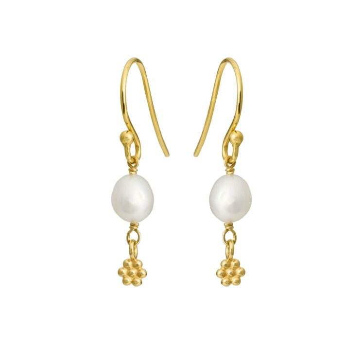 Jewellery gold plated silver earring, style number: 5692-2-900