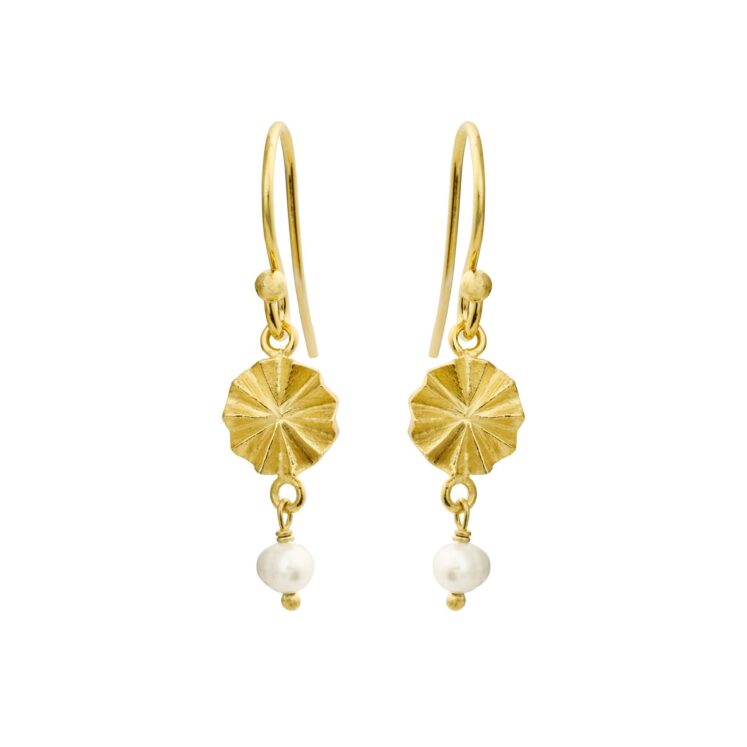 Jewellery gold plated silver earring, style number: 5693-2-900