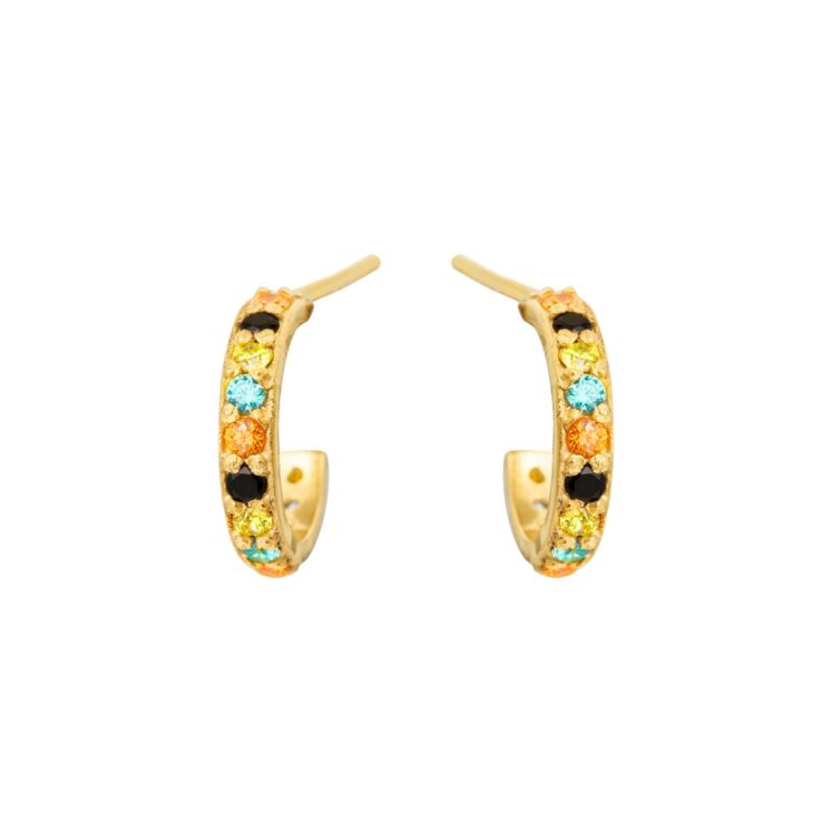 Jewellery gold plated silver earring, style number: 5694-2-594