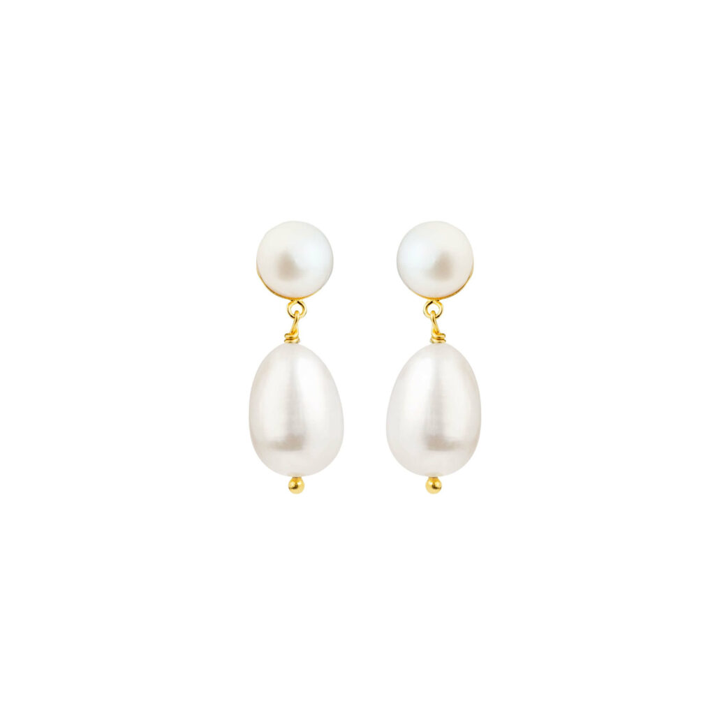 Jewellery gold plated silver earring, style number: 5698-2-900
