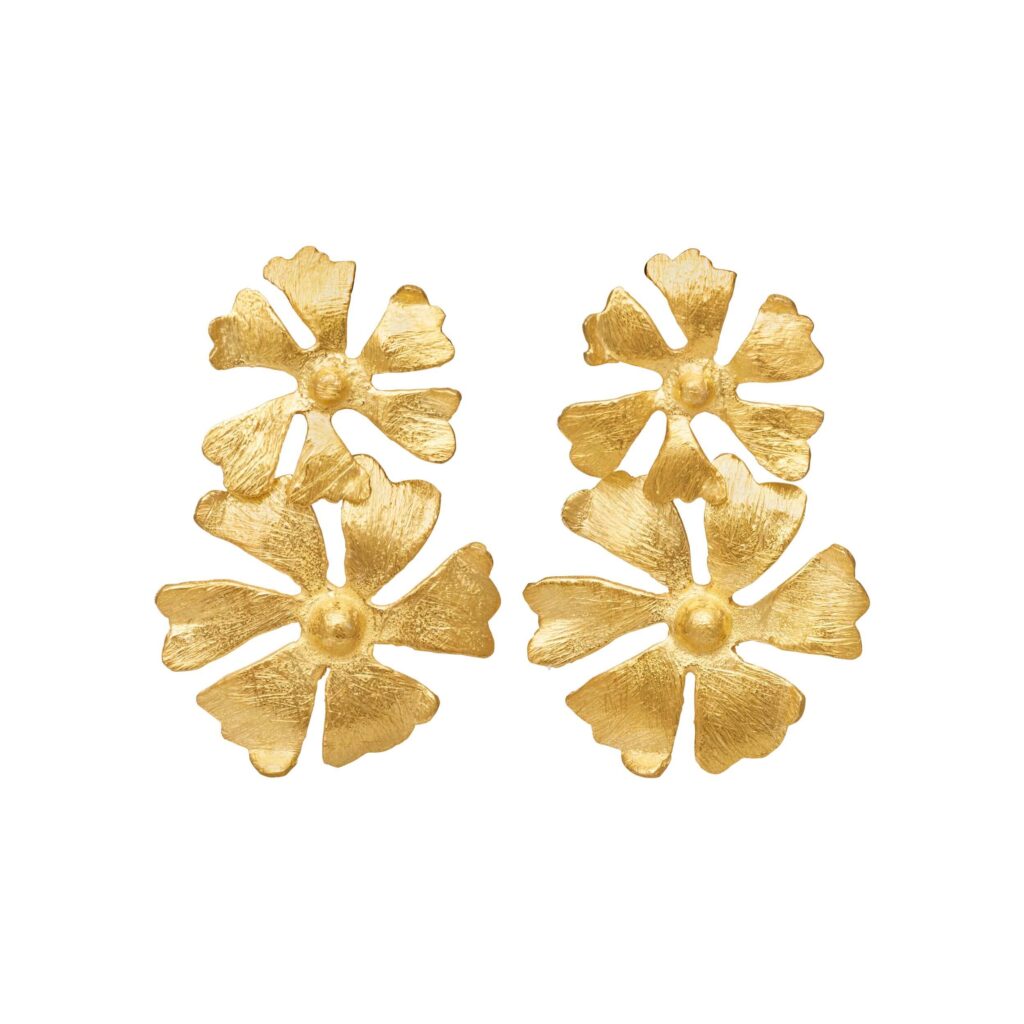 Jewellery gold plated silver earring, style number: 5699-2