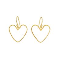 Earrings 5703 in Gold plated silver 20 mm