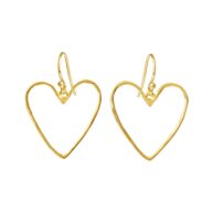 Earrings 5703 in Gold plated silver 25 mm