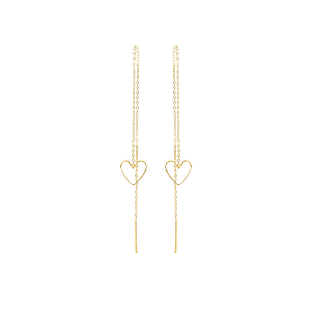 Jewellery gold plated silver earring, style number: 5705-2-10