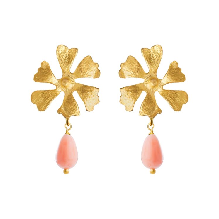 Jewellery gold plated silver earring, style number: 5706-2-129