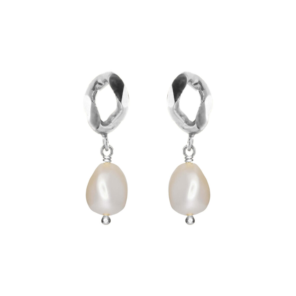 Jewellery polished silver earring, style number: 5709-11-900