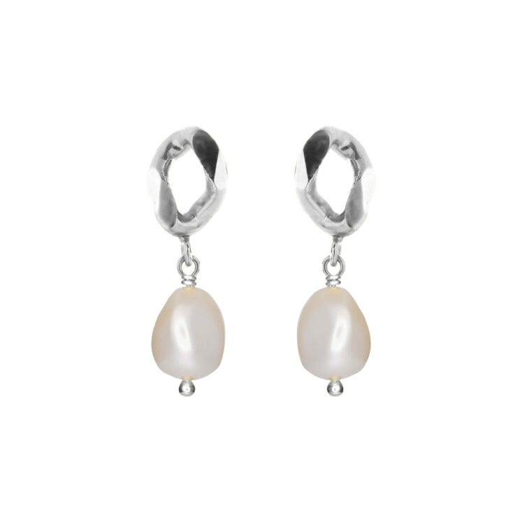 Jewellery polished silver earring, style number: 5709-11-900