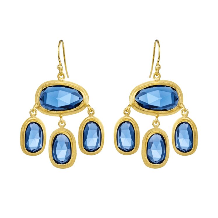 Jewellery gold plated silver earring, style number: 5710-2-174