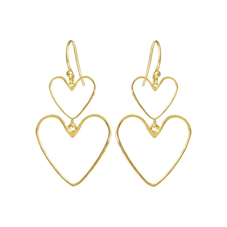 Jewellery gold plated silver earring, style number: 5711-2