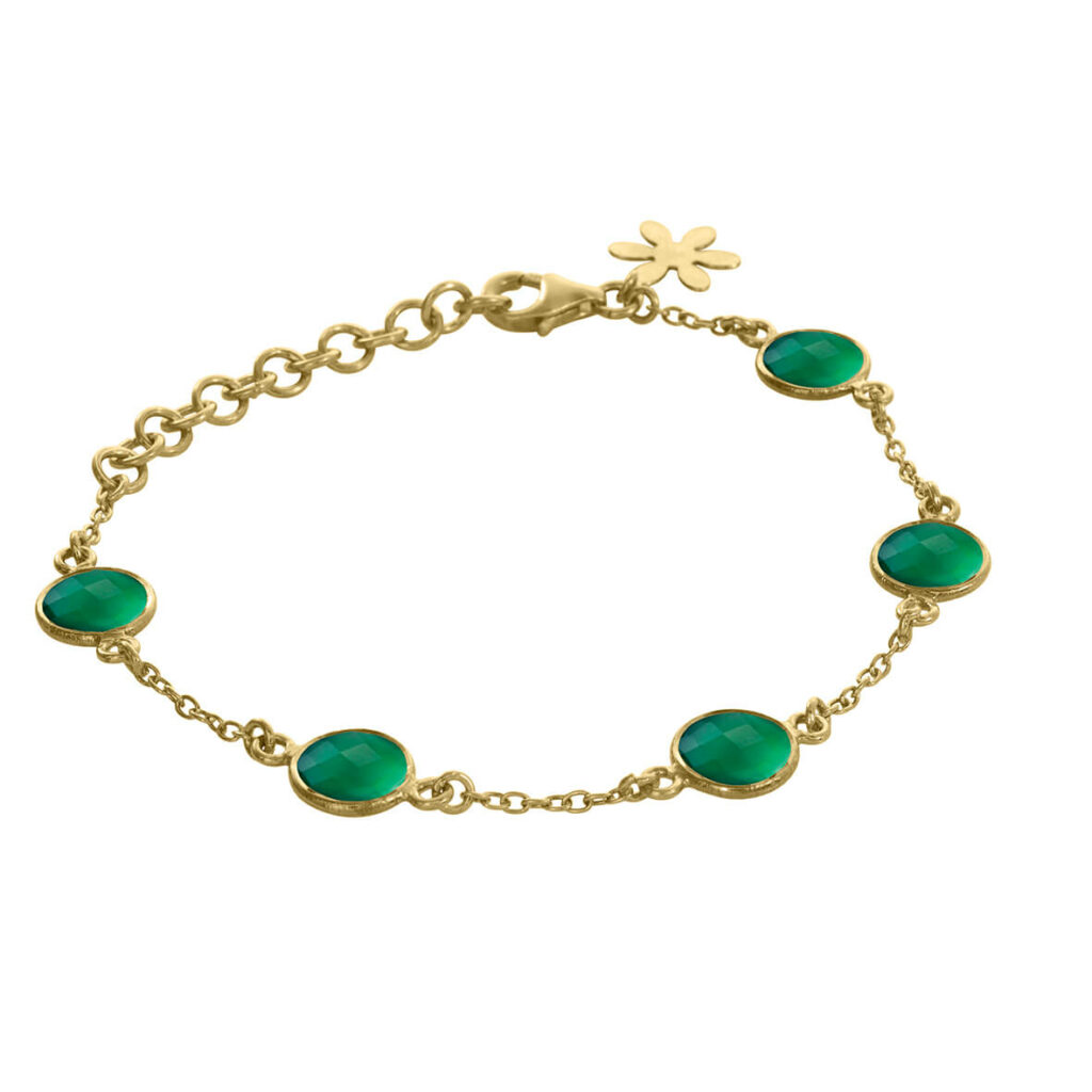 Jewellery gold plated silver bracelet, style number: 975-2-102
