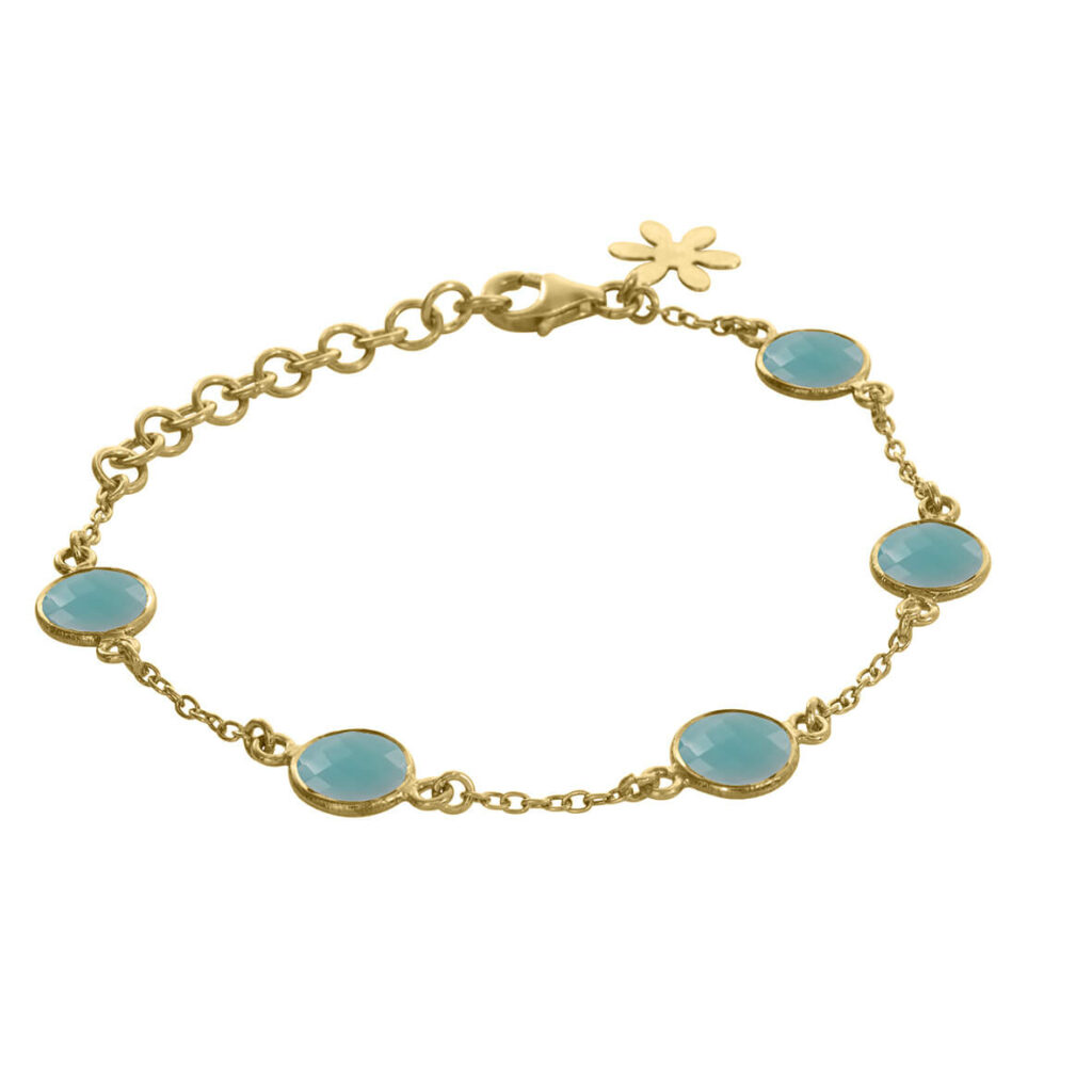 Jewellery gold plated silver bracelet, style number: 975-2-111