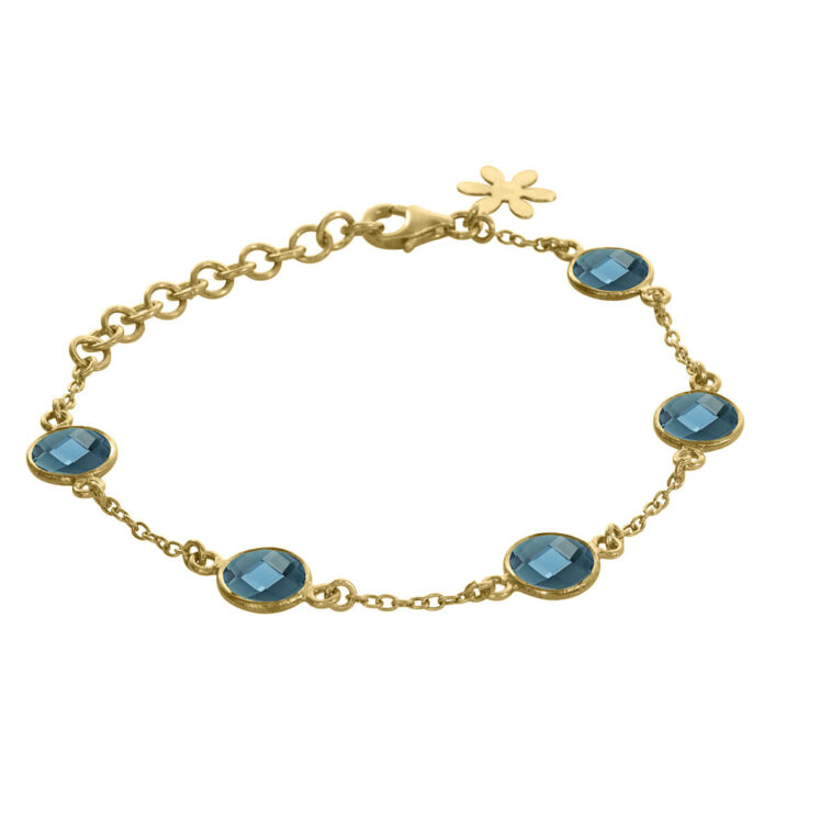 Jewellery gold plated silver bracelet, style number: 975-2-174