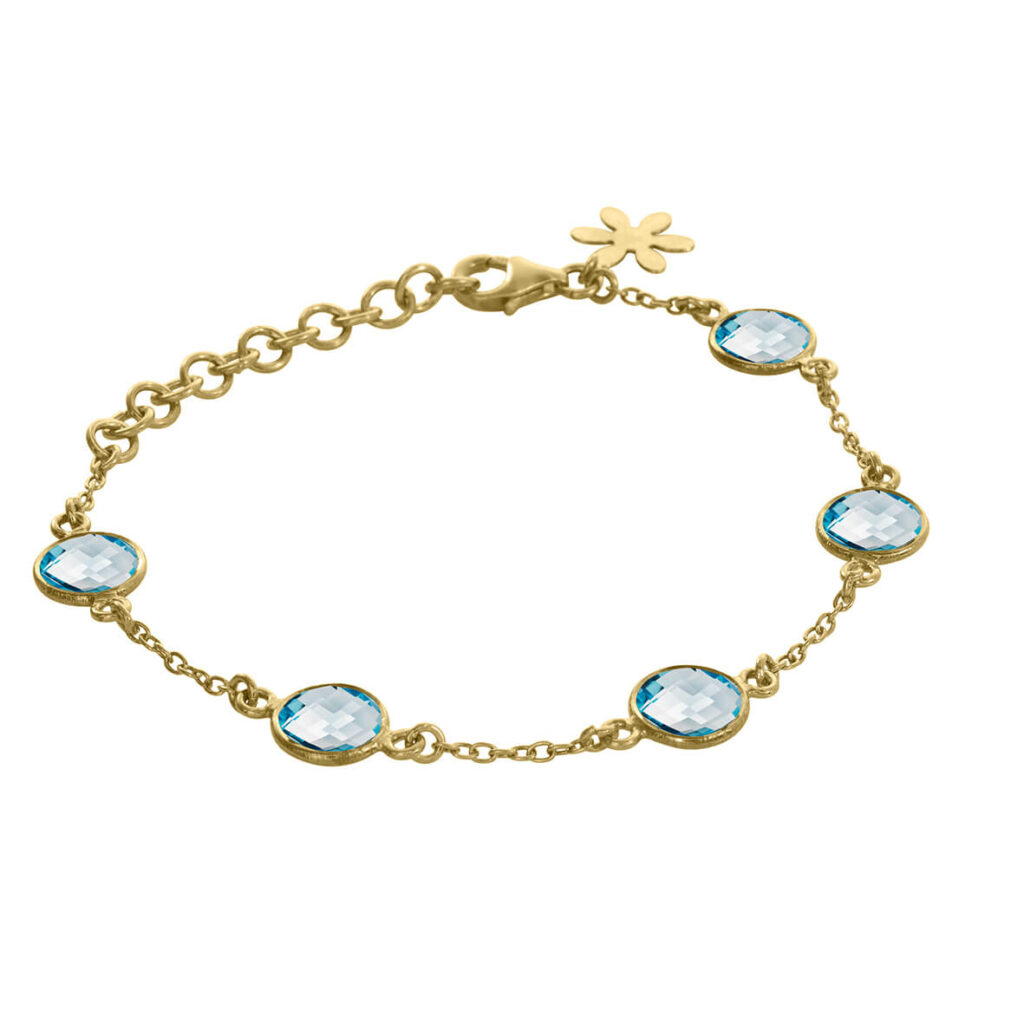 Jewellery gold plated silver bracelet, style number: 975-2-186